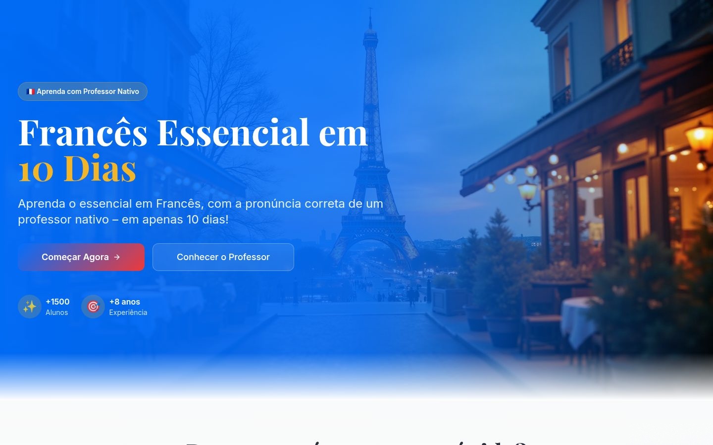 Prévia do site Francês Essencial